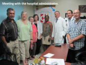 We were priviledged to meet with the hospital administrator who received us warmly.