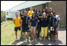 Navy Shipmates helped out at the first combined Food Pantry at Haven Chapel.