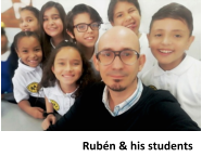 Rubén & his students
