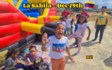 Juan has supplied food each week for the children's feeding program in La Sabila. In December, the children were treated to a special Christmas dinner and party.